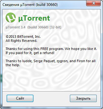 uTorrent 3.4 build 30660 Stable